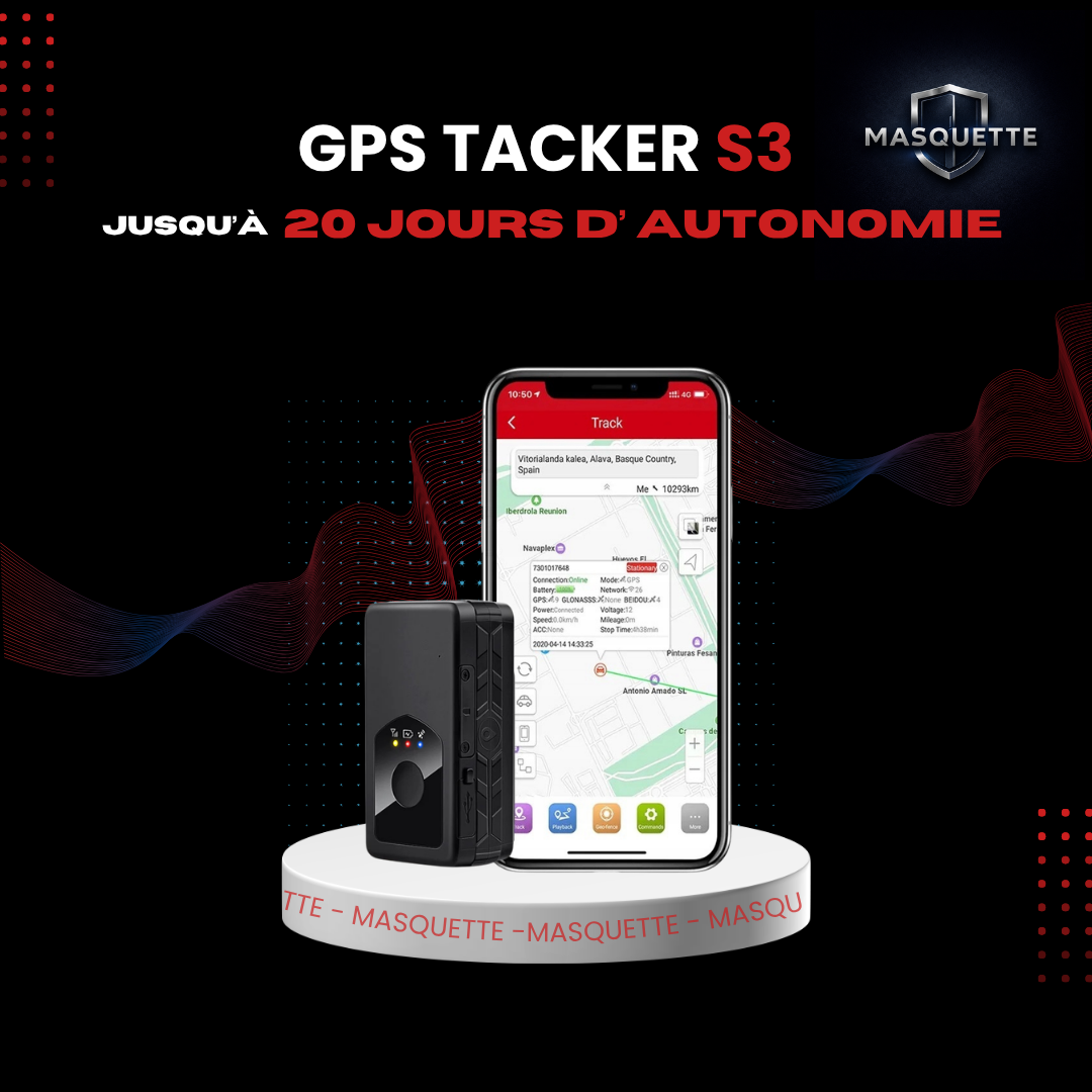 S3 GPS Traceur 4G (non Aimanté) International 190 Pays